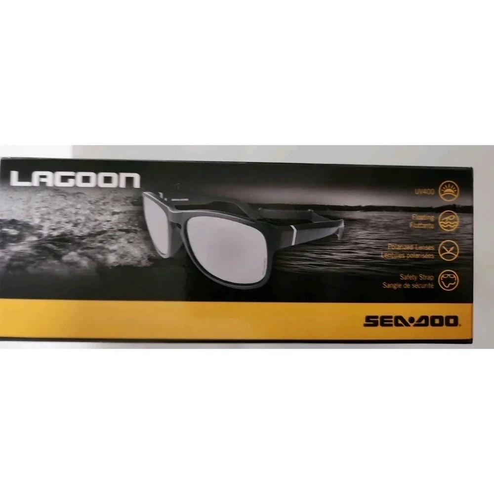 New Sea-Doo Floating Polarized Lagoon Sunglasses - Mirror Silver - 100% UV400